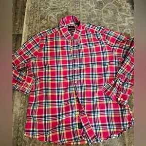 McGregor New York cotton plaid shirt sz m